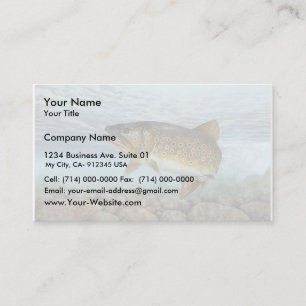 Carte De Visite Truite, ruisseau