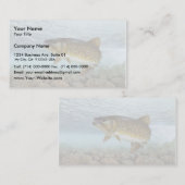 Carte De Visite Truite, ruisseau (Devant / Derrière)