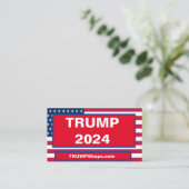 CARTE DE VISITE TRUMP 2024 (Debout devant)
