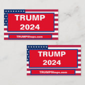 CARTE DE VISITE TRUMP 2024 (Devant / Derrière)