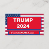 CARTE DE VISITE TRUMP 2024 (Dos)