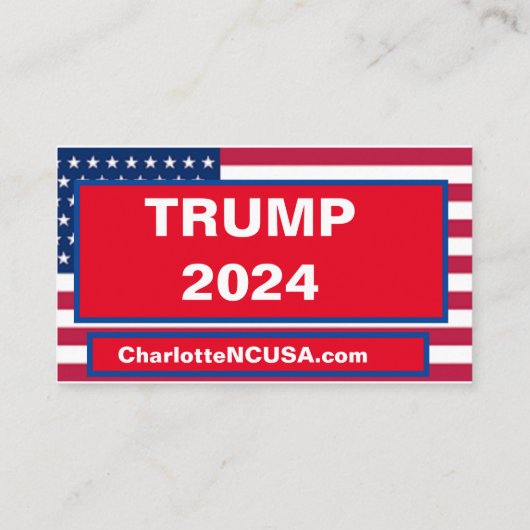 CARTE DE VISITE TRUMP 2024 (Dos)
