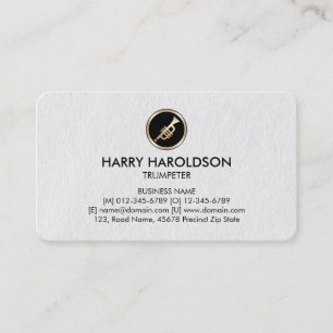 Carte De Visite Trumpet Icon Trumpeter Premium BusinessCard