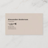 Carte De Visite Trumpet Player (Dos)