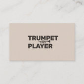 Carte De Visite Trumpet Player (Devant)