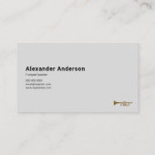 Carte De Visite Trumpet Teacher (Dos)