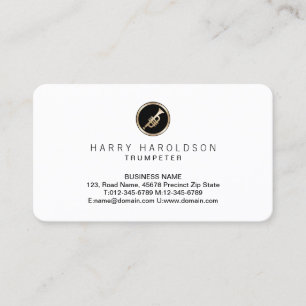Carte De Visite Trumpet Trumpeter Musicien