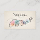 Carte De Visite Trust The Journey Butterfly Flight Path Therapist (Devant)