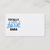 Carte De Visite Tshirts et cadeaux Baba absolument géniaux (Dos)