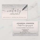 Carte De Visite Ttypographie de la parties scintillant argentée du (Devant / Derrière)