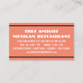 Carte De Visite tu m'as eu à tacos (Dos)