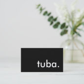 Carte De Visite tuba. (Debout devant)