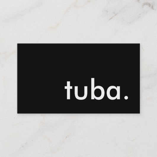 Carte De Visite tuba. (Devant)