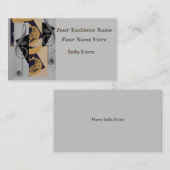 Carte De Visite Tuba Et Music Notes (Devant / Derrière)