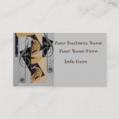 Carte De Visite Tuba Et Music Notes (Devant)