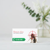 Carte De Visite Tueur de bogues professionnel de lutte antiparasit (Debout devant)