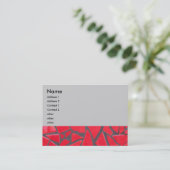 Carte De Visite tuile rouge (Debout devant)