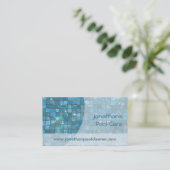 Carte De Visite Tuiles bleues de piscine sous l'eau de (Debout devant)