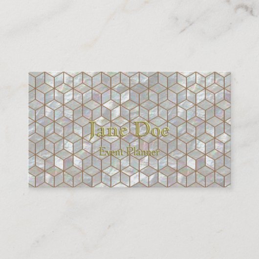 Carte De Visite Tuiles nacrées (Devant)