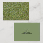 Carte De Visite tuiles vertes (Devant / Derrière)