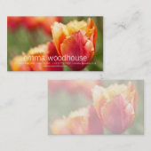Carte De Visite Tulipe à franges de Fiery (Devant / Derrière)
