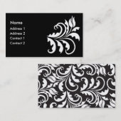 Carte De Visite tulipe blanche (Devant / Derrière)