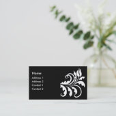 Carte De Visite tulipe blanche (Debout devant)