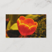 Carte de visite Tulipe orange (Dos)