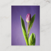 Carte De Visite Tulipe pourpre (Dos)