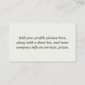 Carte De Visite Tulipes 3259 (Dos)