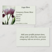 Carte De Visite Tulipes 3259 (Devant / Derrière)