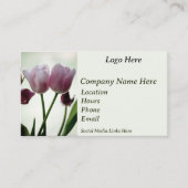 Carte De Visite Tulipes 3259 (Devant)