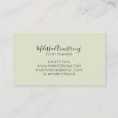 Carte De Visite Tulipes d'aquarelle modernes (Dos)