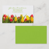Carte De Visite Tulipes de ressort (Devant / Derrière)