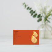 Carte De Visite Tulipes Fleur Nature (Debout devant)