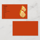 Carte De Visite Tulipes Fleur Nature (Devant / Derrière)