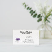 Carte De Visite Tulipes violettes (Debout devant)