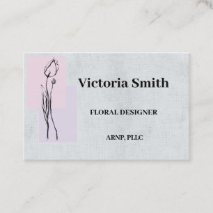 Carte De Visite Tulips Floral Designer Professionnel Floral