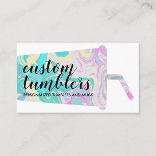 Carte De Visite Tumbler roulotte fabricant de tasse