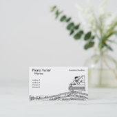 Carte De Visite Tuner de piano (Debout devant)