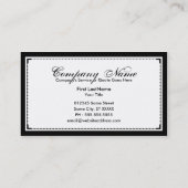 Carte De Visite tunnel routier (Dos)