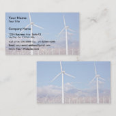 Carte De Visite Turbines éoliennes (Devant / Derrière)
