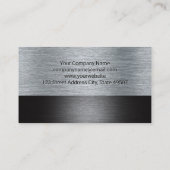 Carte De Visite Turbo Fire Metallic brossé industriel (Dos)