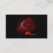 Carte De Visite Turkey flag (Devant)