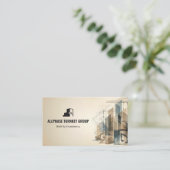 Carte De Visite Turnkey Construction Services | Brown Sktech (Debout devant)