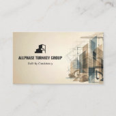 Carte De Visite Turnkey Construction Services | Brown Sktech (Devant)