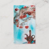 Carte De Visite TURQUE TALE DE FOIRE Oriental Salon de cheveux, Co (Dos)