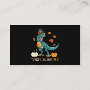 Carte De Visite Turquie Saurus Rex Dinosaur Drôle Thanksgiving