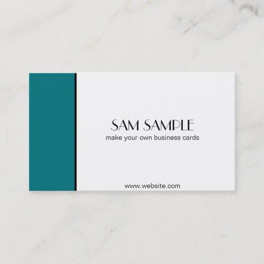 Carte De Visite Turquoise (Devant)