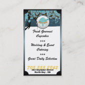 Carte de visite turquoise à la mode de petit (Dos)